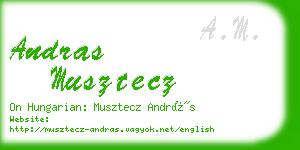 andras musztecz business card